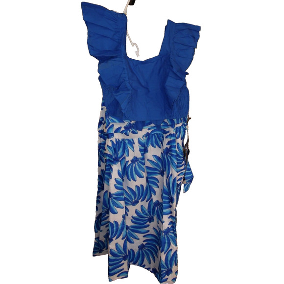 HT360 Collective Skirt XL Blue Hand Made Banana Print Maxi $189 - Picture 2 of 8